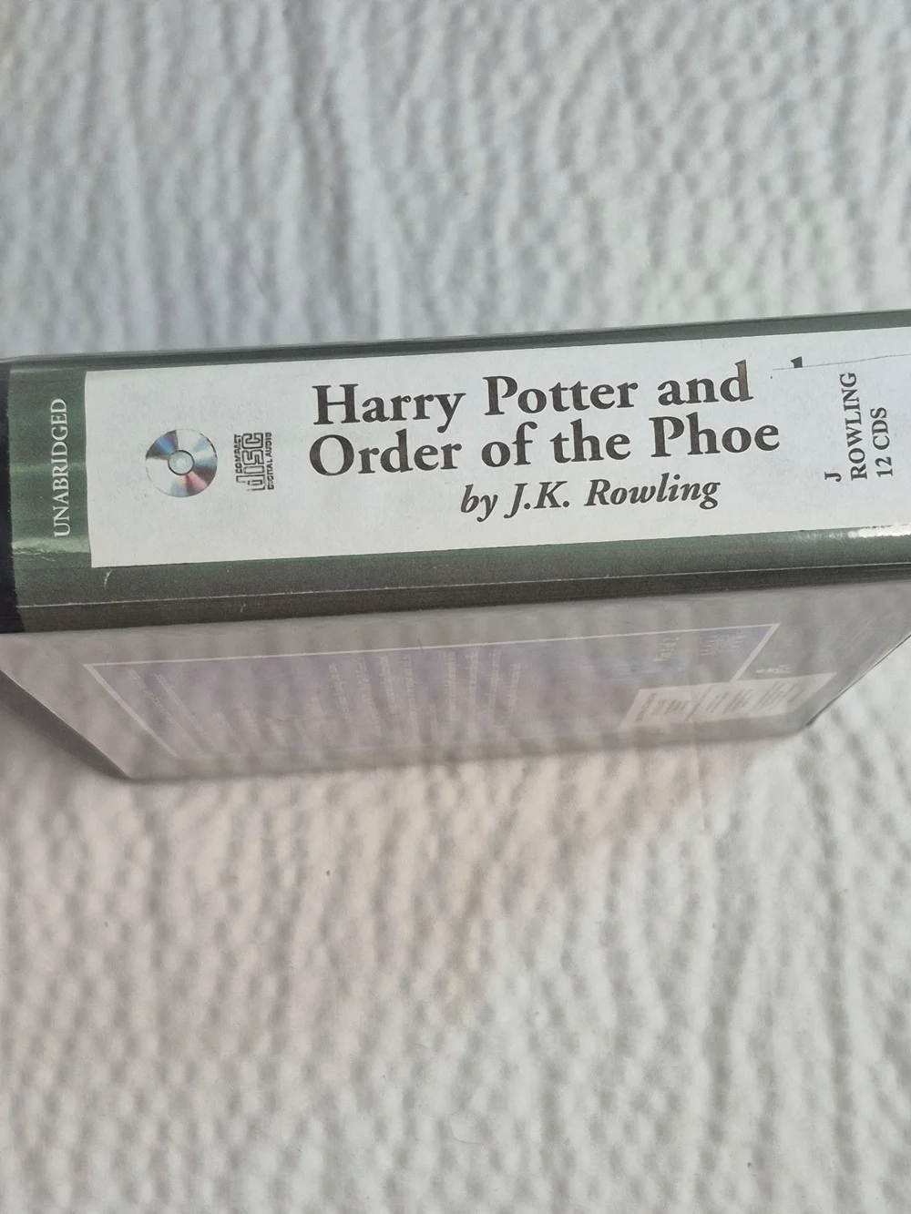 J.K. Rowling Harry Potter Order of the Phoenix Unabridged Audio CD Jim Dale